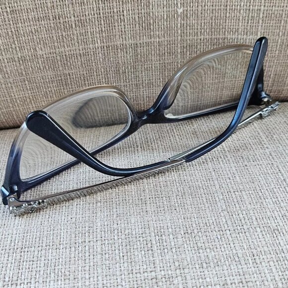 Coach Women Eyeglasses Frame Denim Taupe Glitter Gradient 54[]15 135 Glasses - Picture 10 of 12